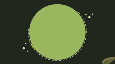 Güzel sonbahar dauy yaprak animasyon koleksiyonu ile