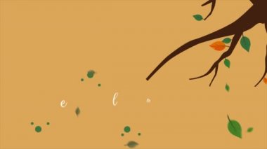 Sonbahar sezonu güzel görüntüleri koleksiyonu yaprak