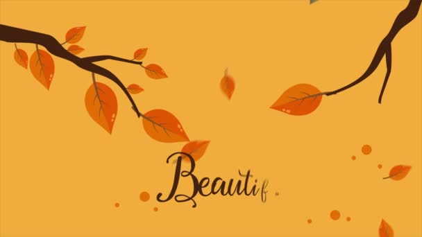 Jour d'automne avec rameaux collection de séquences 