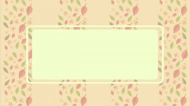 Çerçeve animasyon arka plan koleksiyonu ile sonbahar günü