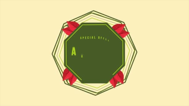 Automne vente texte animation bannière collection 