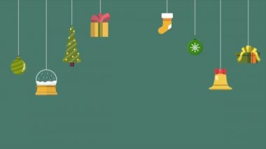 Mutlu tatiller ve Noel görüntüleri koleksiyonu süsleme