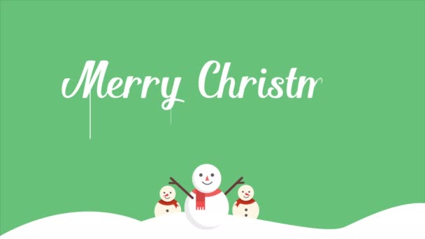 幸せな休日とクリスマス雪の風景の背景映像コレクション — ストック動画
