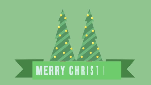 Joyeux Noël avec collection de séquences de sapin 