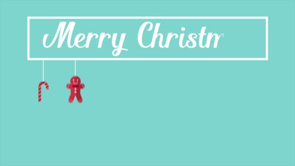 Frohe Weihnachten Und Ein Gutes Neues Jahr — Stockvideo