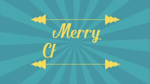 Happy Merry Christmas Background Animation — Stock Video
