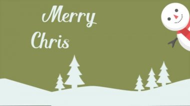 Neşeli Noel için görüntüleri ile kardan adam toplama