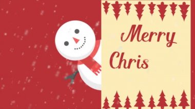 Neşeli Noel görüntüleri stil kardan adam koleksiyonu ile