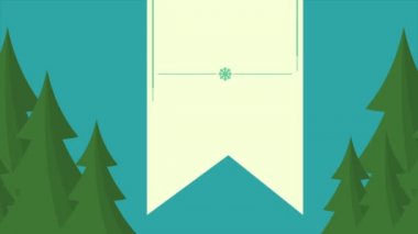 Animasyon Noel köknar stil koleksiyonu ile