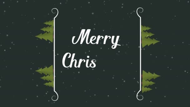 Frohe Weihnachten Und Ein Gutes Neues Jahr — Stockvideo