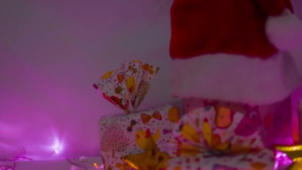 Happy Merry Christmas Footage Light Collection — Stock Video