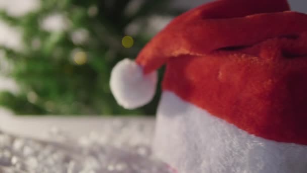 Frohe Weihnachten Mit Tannensammlung — Stockvideo