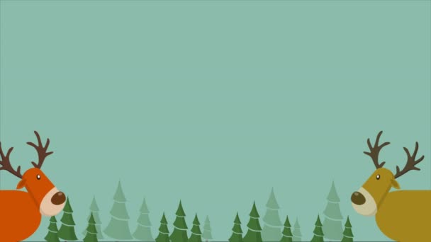 Joyeux Noël et bonne année collection d'animation 