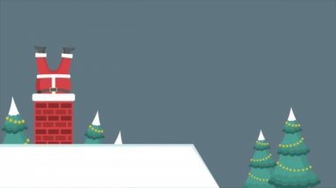 Noel Baba görüntüleri koleksiyonu ile Noel manzara arka plan