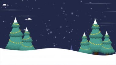 Güzel karlı kış köyü koleksiyonu görüntüleri