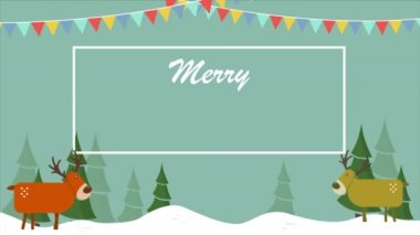 Mutlu Noeller ve mutlu yeni yıl animasyon koleksiyonu