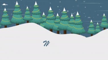 Güzellik manzara Noel kar görüntüleri koleksiyonu ile