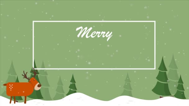 Joyeux Noël et bonne année collection d'animation 