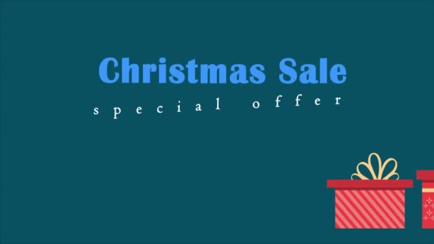 Footage Gift Boxes Christmas Sale Collection — Stock Video