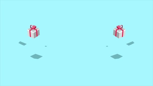 Fond Animation Chritsmas Cadeau Pour Noël Vente Collection — Video