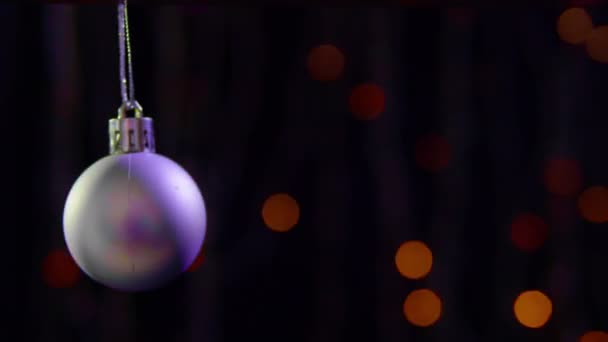 Filmagem Decoração Bola Natal Dia Natal Coleção — Vídeo de Stock