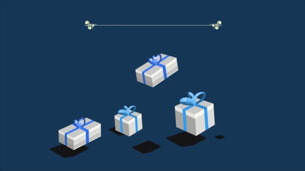 Animation de Noël Vente avec collection de cadeaux 