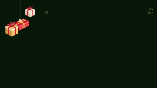 Filmagem Chritsmas Presente Para Chritsmas Venda Coleção — Vídeo de Stock