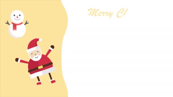 圣诞老人的动画条款 圣诞系列 — 图库视频影像