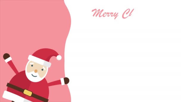 Animazione Babbo Natale Clausola Collezione Natale — Video Stock