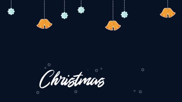 クリスマス コレクションのクリスマスの要素のアニメーション — ストック動画