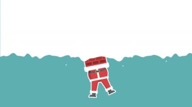Tebrik kartı Santa yan tümce görüntüleri. Chirstmas koleksiyonu