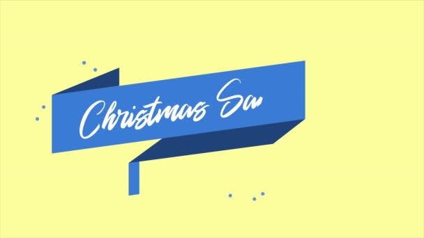 Filmagem Cartão Felicitações Natal Coleção Venda Chirstmas — Vídeo de Stock