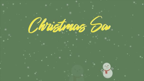Záběry Pozdravem Santa Clause Chirstmas Prodej Sbírky — Stock video