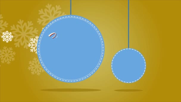 Animation Des Weihnachtsverkaufs Für Die Weihnachtskollektion — Stockvideo