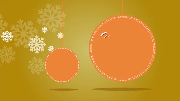 Animación Venta Navidad Para Colección Navidad — Vídeo de stock