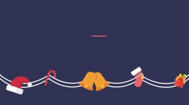 Neşeli Noel satılık mal toplama animasyon