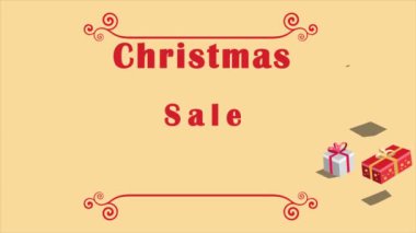 Hediyelik Noel Chirstmas Satılık koleksiyonu için animasyon