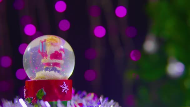 Felvétel Christmas Snow Globe Gyűjtemény — Stock videók