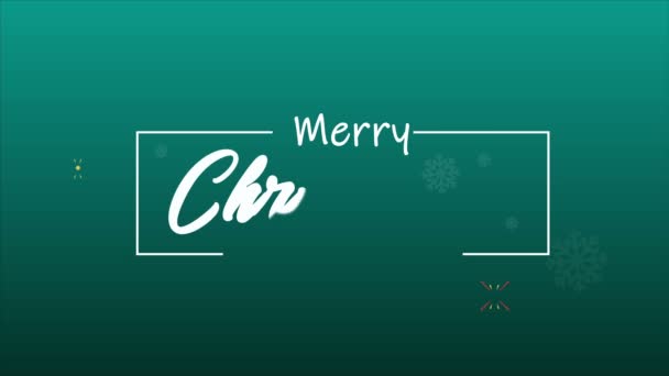 Animation Fireworks Merry Christmas Happy New Year Collection — Stock Video