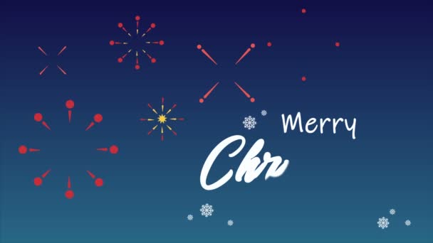 Animazione Auguri Buon Natale Felice Anno Nuovo Collezione — Video Stock