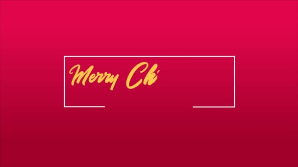 Merry Christmas Greeting Firework Animation Collection — Stock Video
