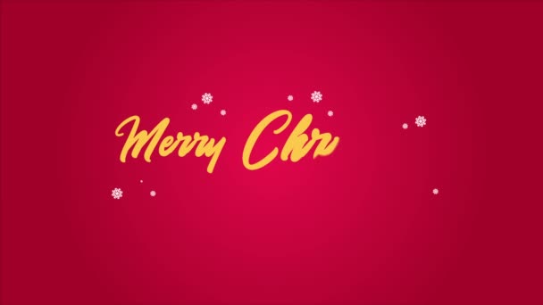 Animation Gruß Hintergrund Frohe Weihnachten Und Ein Gutes Neues Jahr — Stockvideo