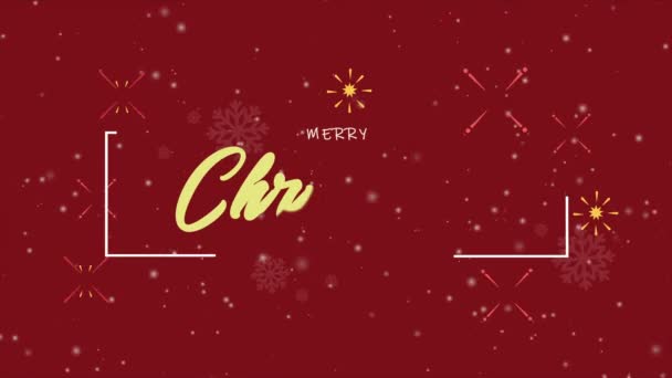 Vuurwerk Animatie Voor Merry Christmas Collection — Stockvideo