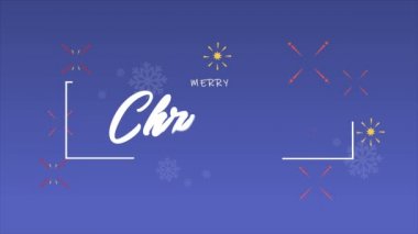 Neşeli Noel koleksiyon için havai fişek animasyon