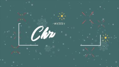 Neşeli Noel koleksiyon için havai fişek animasyon