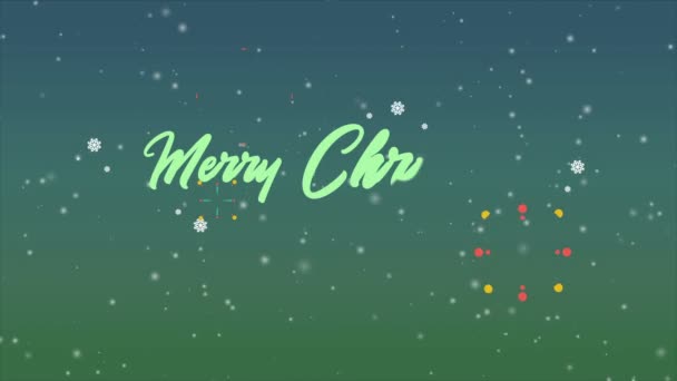 Beelden Van Merry Christmas Achtergrond Vuurwerk Collectie — Stockvideo