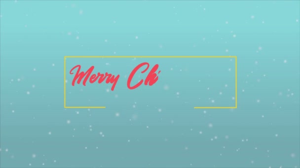 Veselé Vánoční Pozdrav Ohňostroj Animace Kolekce — Stock video