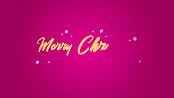Анімація Вітальний Фон Різдвом Щасливою Новорічною Колекцією — стокове відео