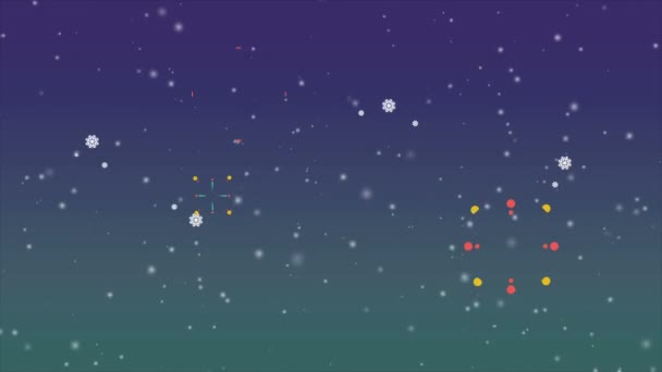 컬렉션 크리스마스 인사말의 애니메이션 — 비디오