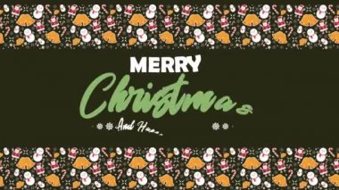 Kardan adam, Noel Baba, çan ve şekerler Merry Christmas koleksiyonu için görüntüleri